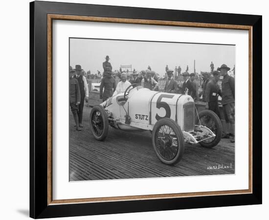 Driver and No.5 Racecar, Tacoma Speedway, Circa 1919-Marvin Boland-Framed Giclee Print