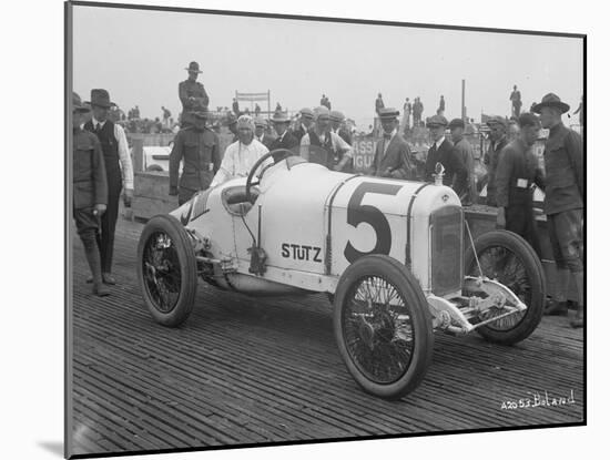 Driver and No.5 Racecar, Tacoma Speedway, Circa 1919-Marvin Boland-Mounted Giclee Print