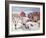 Driving Cows Home in the Snow-Margaret Loxton-Framed Giclee Print