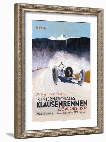 Driving in the Mountains-null-Framed Art Print