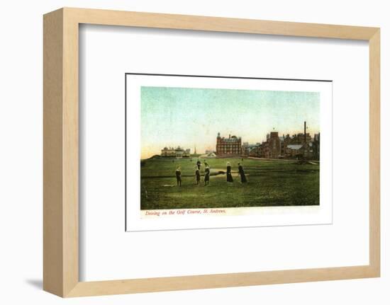 'Driving on the Golf Course, St. Andrews'-Unknown-Framed Photographic Print