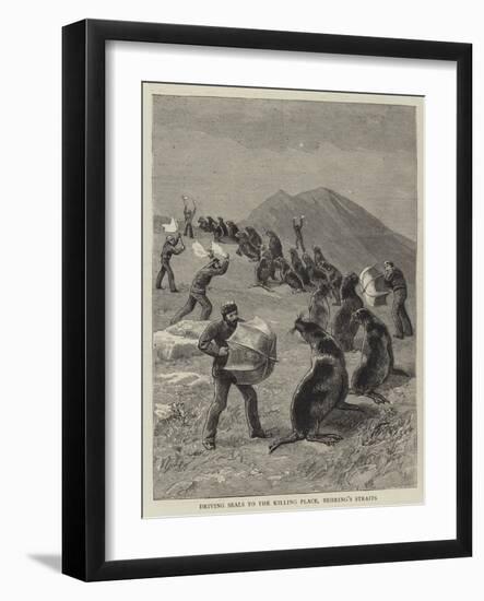 Driving Seals to the Killing Place, Behring's Straits-null-Framed Giclee Print