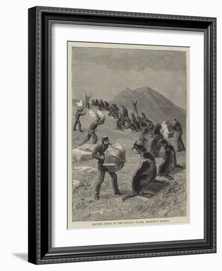 Driving Seals to the Killing Place, Behring's Straits-null-Framed Giclee Print