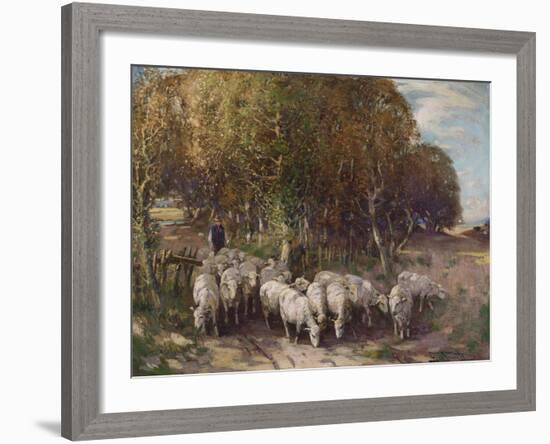 Driving the Flock-George Smith-Framed Giclee Print