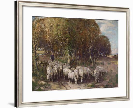 Driving the Flock-George Smith-Framed Giclee Print