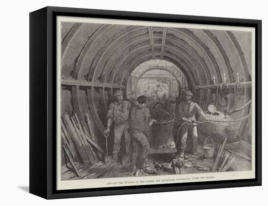 Driving the Tunnels of the London and Southwark Sub-Railway under the Thames-null-Framed Premier Image Canvas