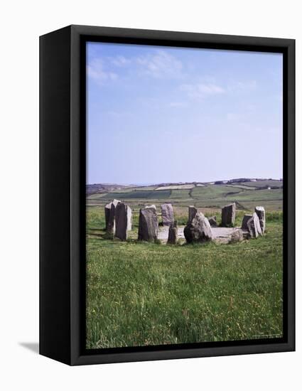 Drombeg Prehistoric Stone Circle, County Cork, Munster, Eire (Republic of Ireland)-Michael Jenner-Framed Premier Image Canvas