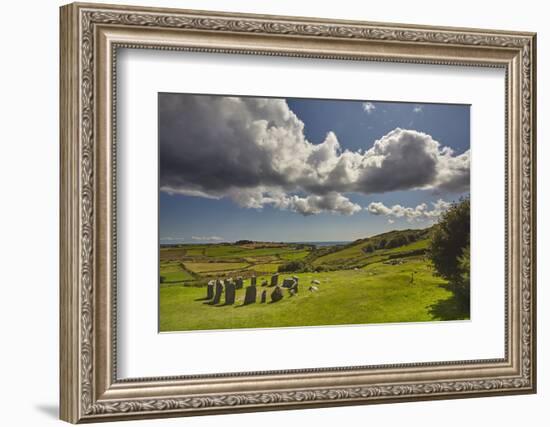 Drombeg stone circle, near Clonakilty, County Cork, Munster, Republic of Ireland, Europe-Nigel Hicks-Framed Photographic Print