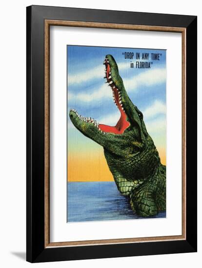 Drop in Any Time in Florida-null-Framed Art Print