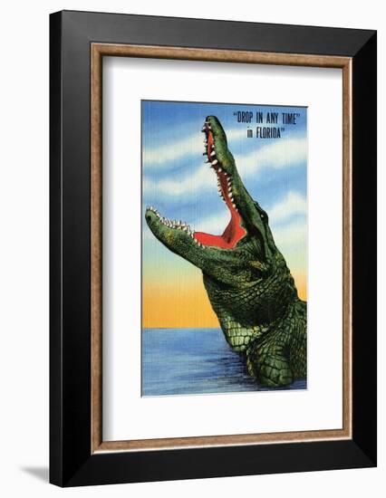 Drop in Any Time in Florida-null-Framed Art Print