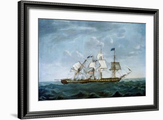 Dropping Astern-Michel Felice Corne-Framed Art Print