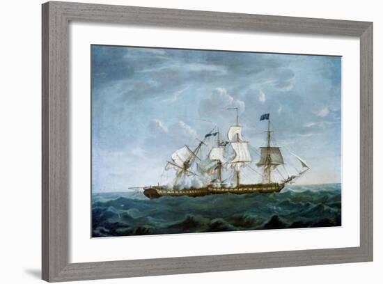 Dropping Astern-Michel Felice Corne-Framed Art Print