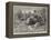 Dropping in to Lunch-Alfred Edward Emslie-Framed Premier Image Canvas