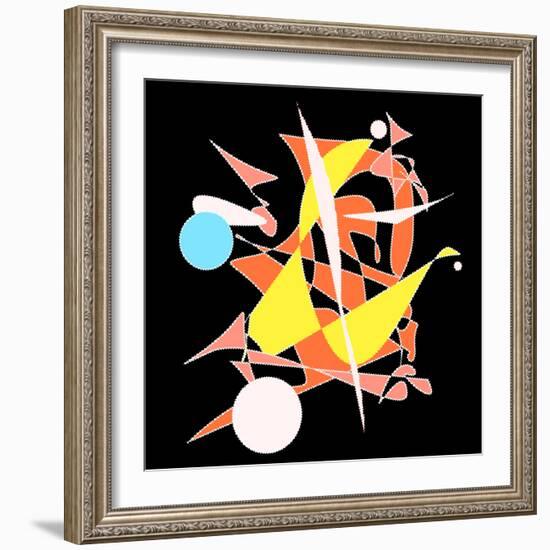 Dropping The Ball Color-Ruth Palmer-Framed Art Print