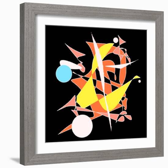 Dropping The Ball Color-Ruth Palmer-Framed Art Print