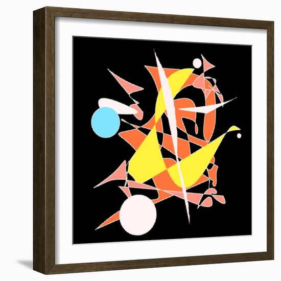 Dropping The Ball Color-Ruth Palmer-Framed Art Print