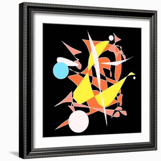 Dropping The Ball Color-Ruth Palmer-Framed Art Print
