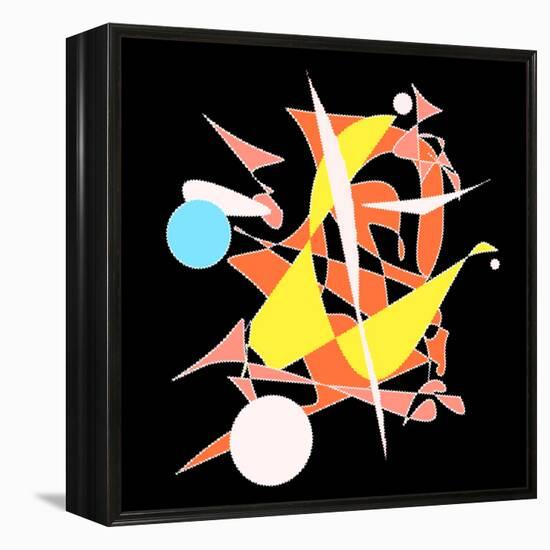 Dropping The Ball Color-Ruth Palmer-Framed Stretched Canvas