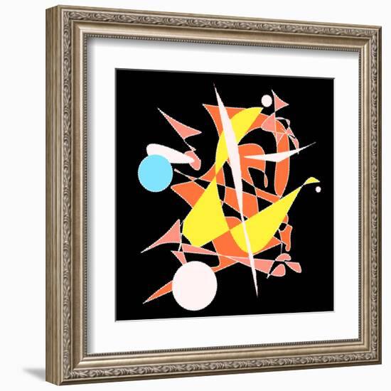 Dropping The Ball Color-Ruth Palmer-Framed Art Print