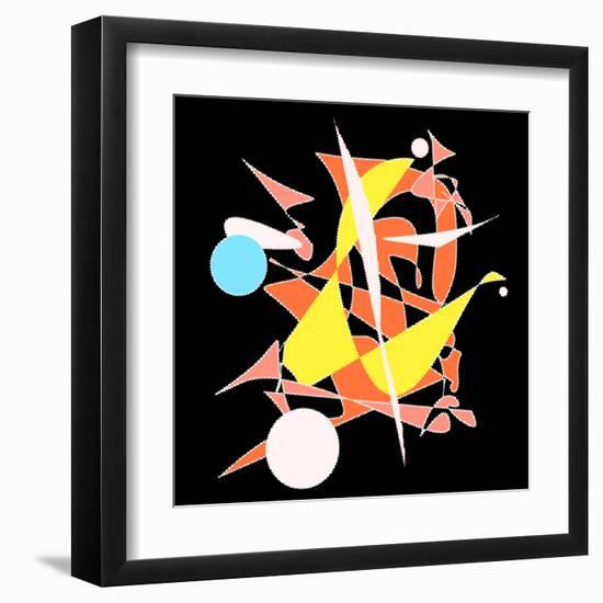 Dropping The Ball Color-Ruth Palmer-Framed Art Print