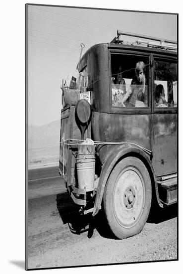 Drought Refugees Migrate by Car-Dorothea Lange-Mounted Art Print