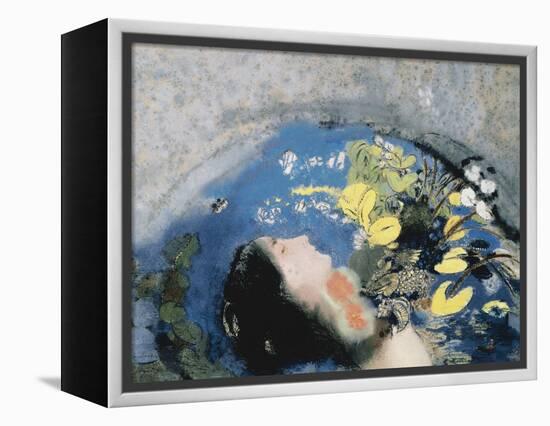 Drowning of Ophelia-Odilon Redon-Framed Premier Image Canvas