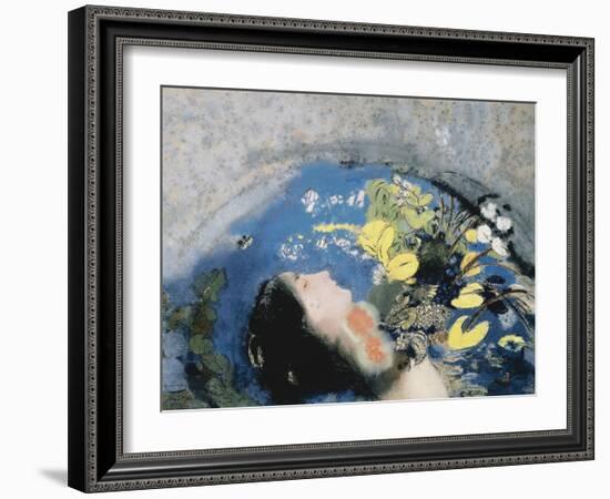 Drowning of Ophelia-Odilon Redon-Framed Giclee Print