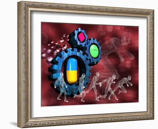 Drugs In Sport-Victor Habbick-Framed Photographic Print