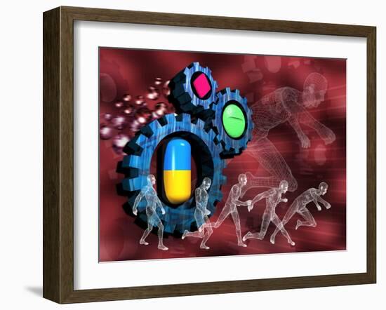 Drugs In Sport-Victor Habbick-Framed Photographic Print