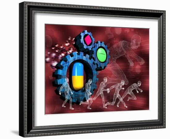 Drugs In Sport-Victor Habbick-Framed Photographic Print