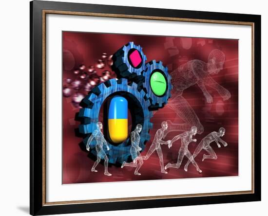 Drugs In Sport-Victor Habbick-Framed Photographic Print