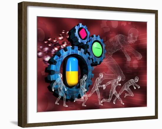 Drugs In Sport-Victor Habbick-Framed Photographic Print