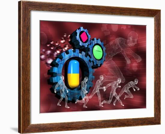 Drugs In Sport-Victor Habbick-Framed Photographic Print