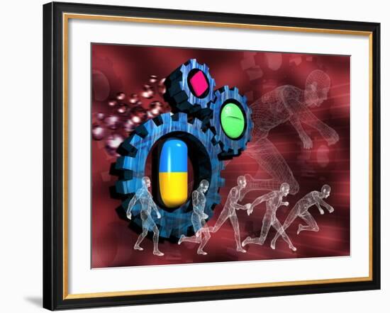 Drugs In Sport-Victor Habbick-Framed Photographic Print