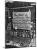 Drugstore Abandoned During World War II-null-Mounted Photographic Print