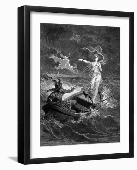 Druidess, Vercingetorix-Emile Bayard-Framed Art Print