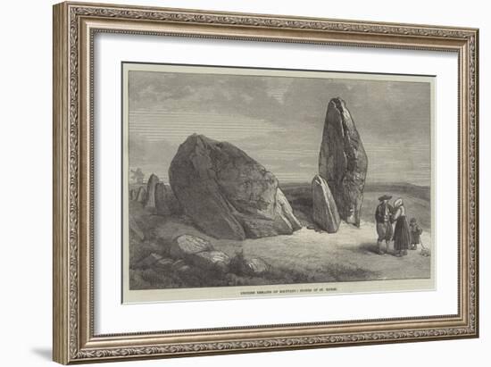 Druidic Remains of Brittany, Stones of St Barbe-null-Framed Giclee Print