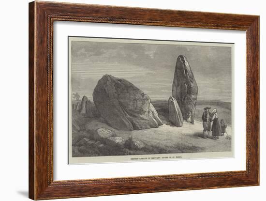 Druidic Remains of Brittany, Stones of St Barbe-null-Framed Giclee Print