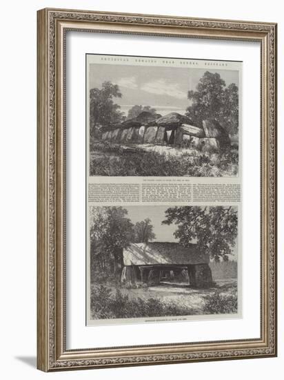 Druidical Remains Near Rennes, Brittany-null-Framed Giclee Print