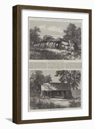 Druidical Remains Near Rennes, Brittany-null-Framed Giclee Print