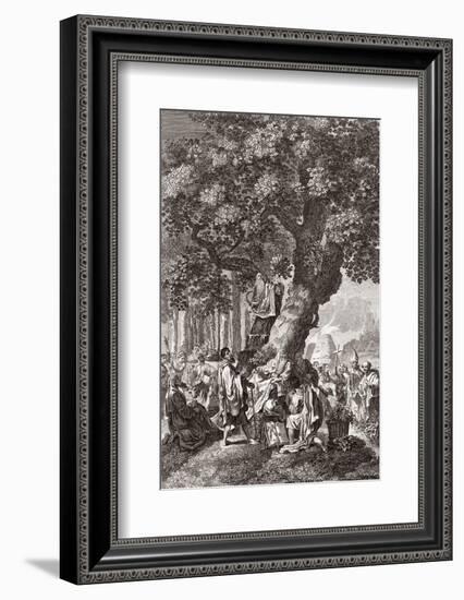 Druids Being Converted To Christianity-Middle Temple Library-Framed Photographic Print