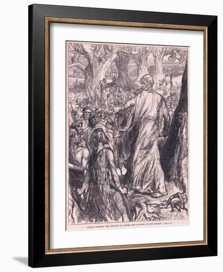 Druids Inciting the Britons to Oppose the Landing of the Romans-Charles Ricketts-Framed Giclee Print