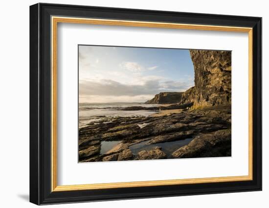 Druidston Haven Beach at Dusk, Pembrokeshire Coast National Park, Wales, United Kingdom, Europe-Ben Pipe-Framed Photographic Print