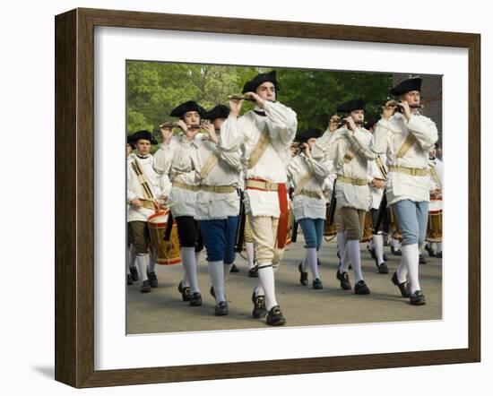 Drum And Fife Parade, Williamsburg, Virginia, USA-Merrill Images-Framed Photographic Print