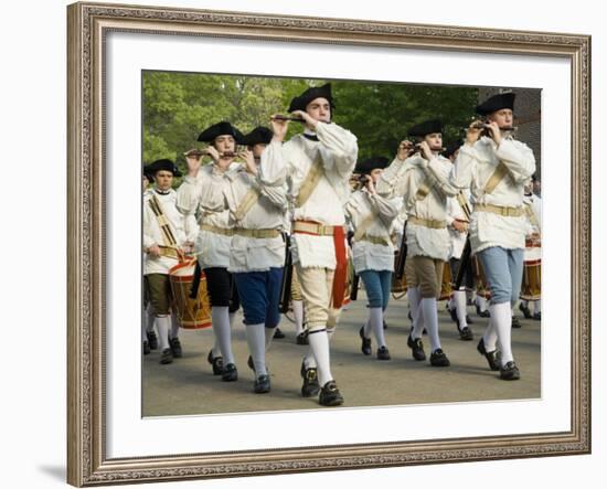 Drum And Fife Parade, Williamsburg, Virginia, USA-Merrill Images-Framed Photographic Print