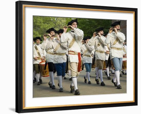 Drum And Fife Parade, Williamsburg, Virginia, USA-Merrill Images-Framed Photographic Print