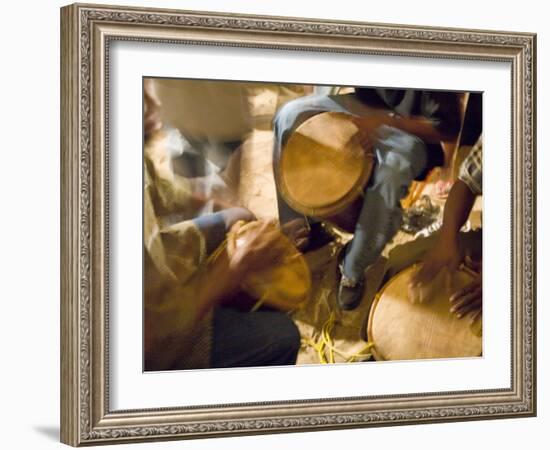 Drum Circle, Garifuna Settlement Day, Hopkins, Stann Creek District, Belize-Merrill Images-Framed Photographic Print