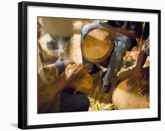 Drum Circle, Garifuna Settlement Day, Hopkins, Stann Creek District, Belize-Merrill Images-Framed Photographic Print