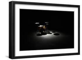 Drum Kit, Elevated View-Thomas Northcut-Framed Photographic Print