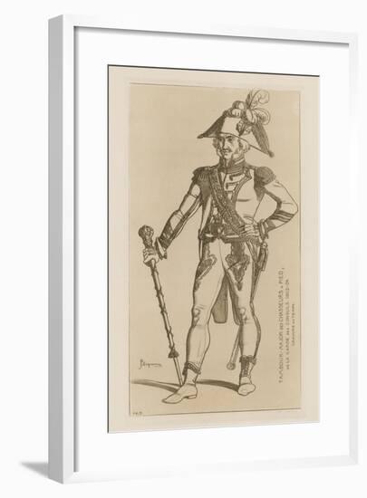 Drum Major of Chasseurs a Pied of the Consular Guard, 1802-04-Raphael Jacquemin-Framed Giclee Print